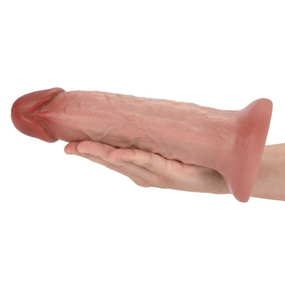 Bryan 10 inch Real Skin Dildo Realistic Feeling Muchroom Glan Soft Skin Position 12