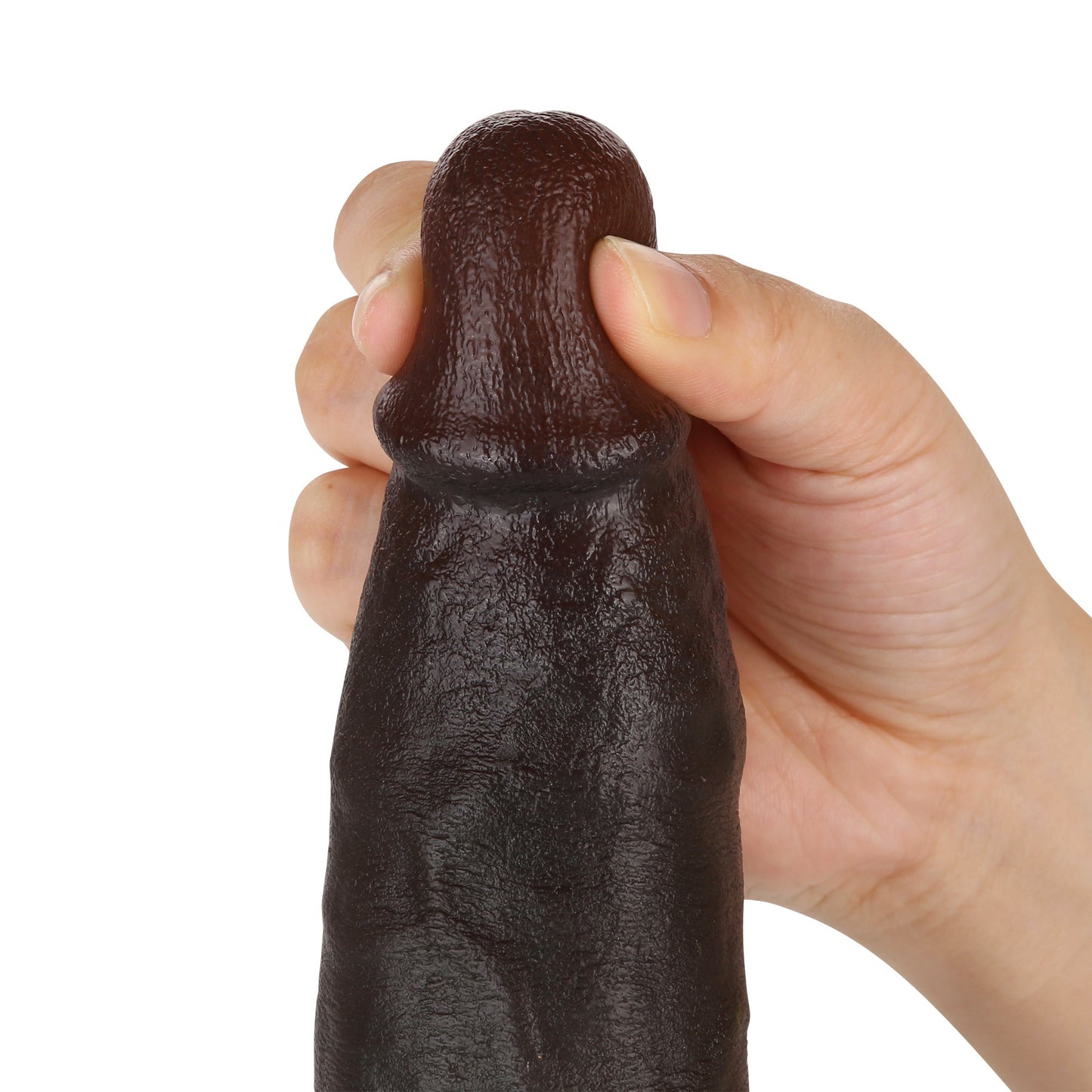 Baron 10 inch BBC Realistic Curved Dildo Real Skin With Keel Position 7