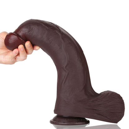 Bruce 13 inch Realistic Huge Dildo Dual Density Huge Dildo Lifelike Skin Position 8