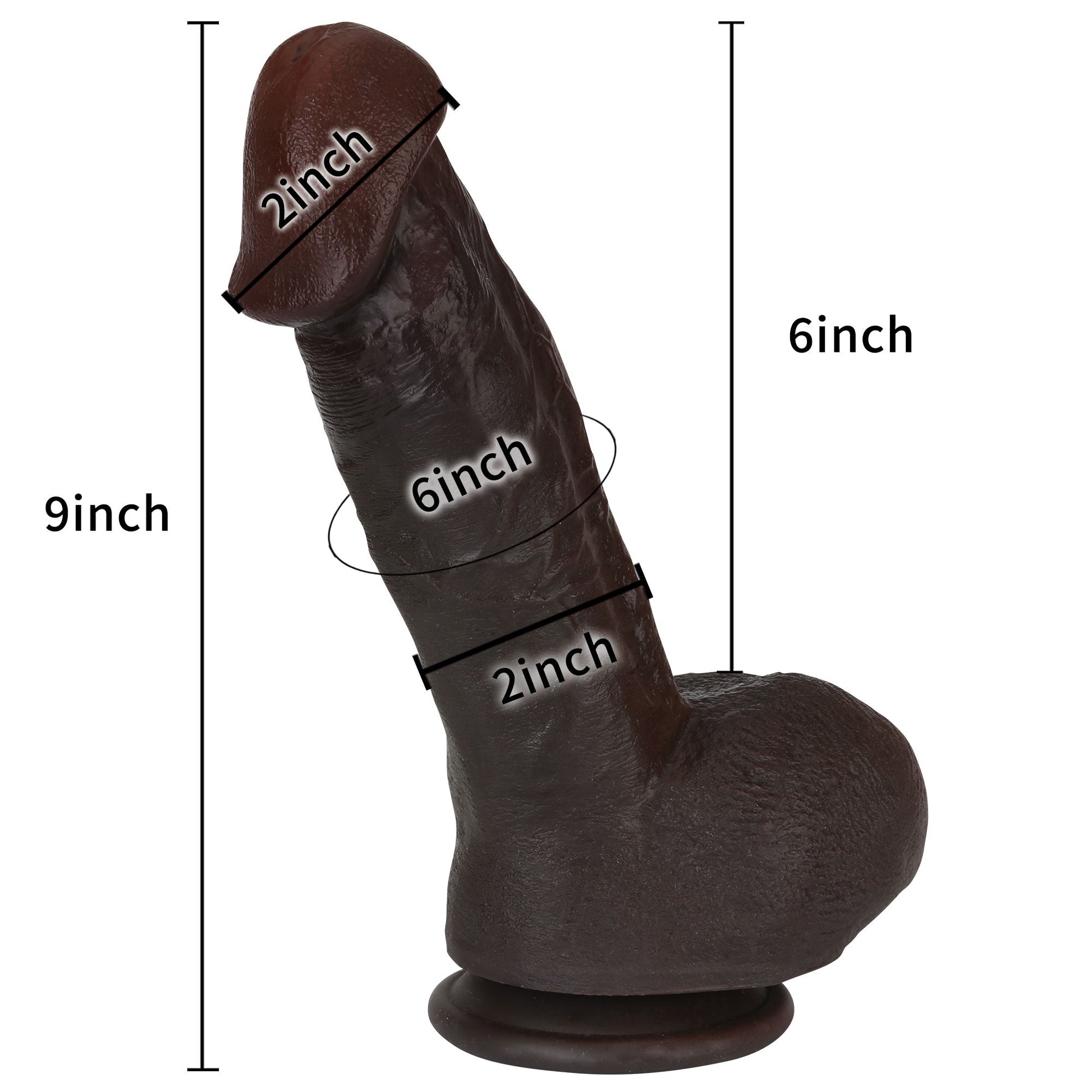 Bunny 9 inch BBC Realistic Dildo Real Glan Lifelike Skin Dildo Position 2