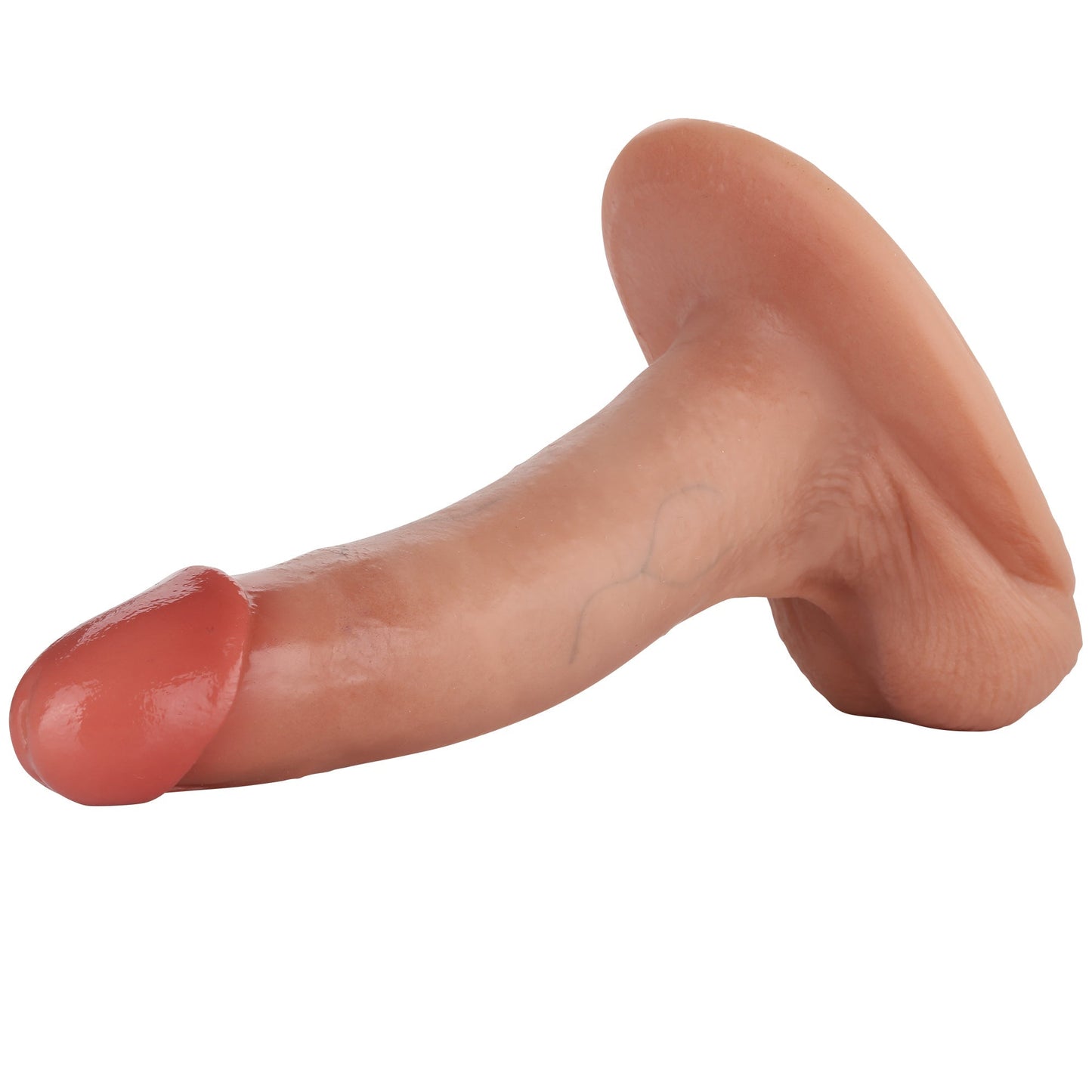 Butter 6.9 inch Sliding Skin Ultra Realistic Dildo & Real Balls Position 5