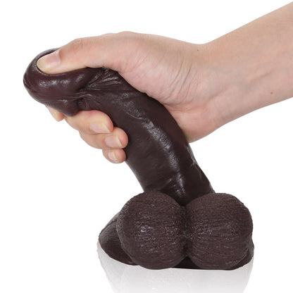Cody 6.5 inch Small Soft Realistic Feel Dildo With Real Ball Position 20