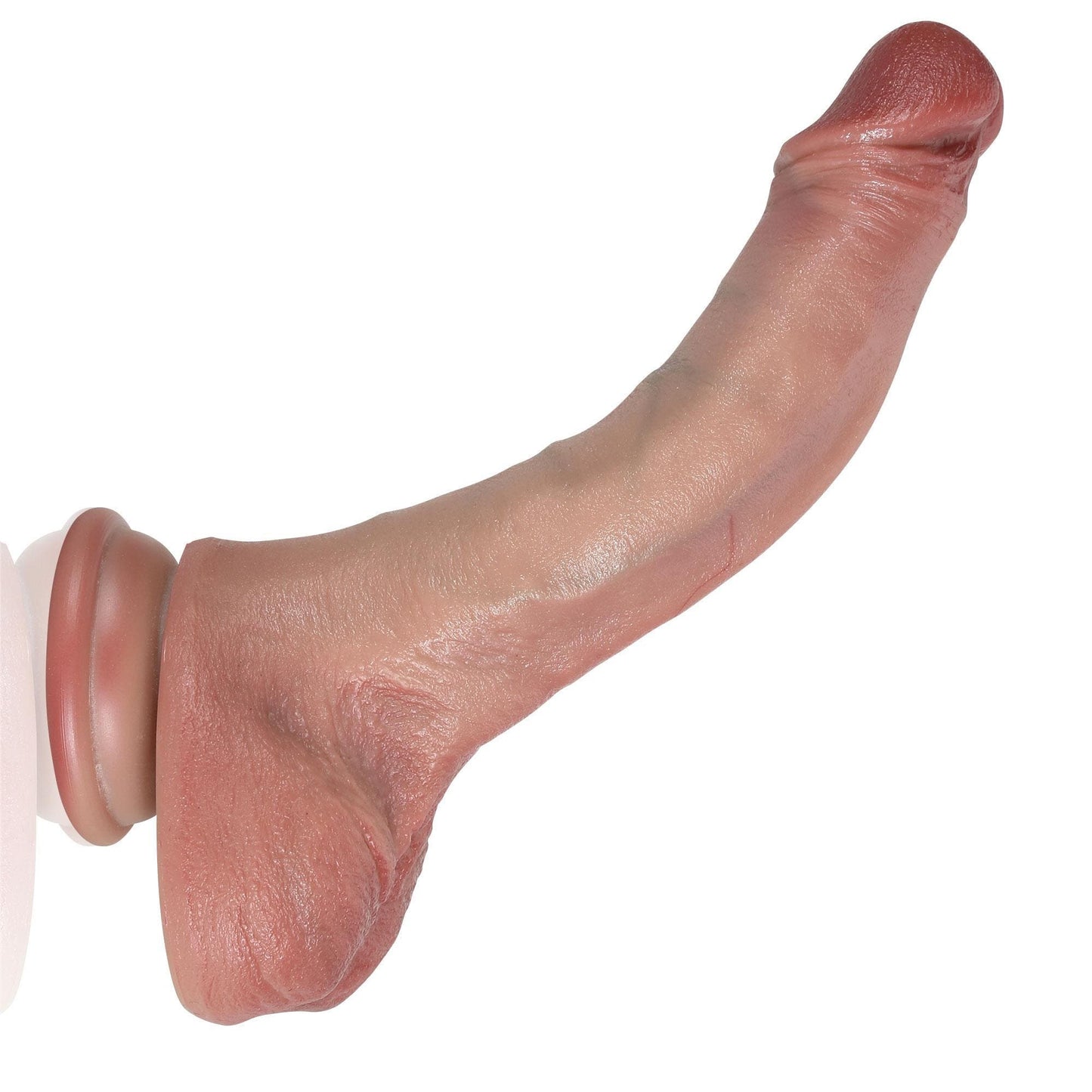 Curvy 7.9 inch Flexible Hyper Realistic Dildo With Movable Keel Position 5