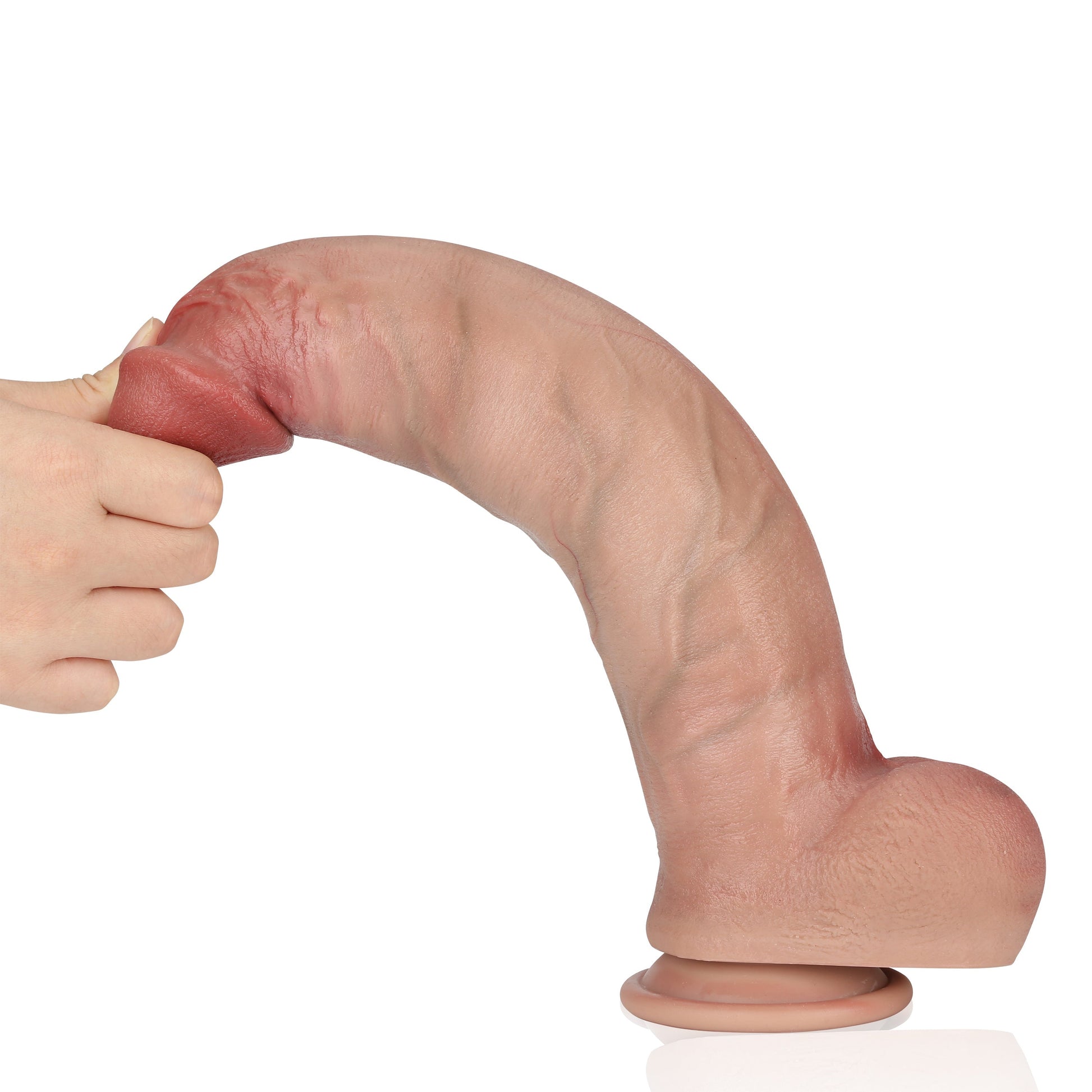 Dredd Dildo 12 inch Lifelike Dildo Real Feeling Skin Huge Dildo With Keel Position 12