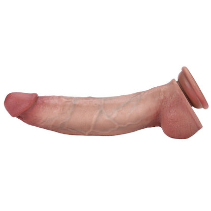 Baron 10 inch Realistic Dildo Real Skin Lifelike Curved Dildo Position 9