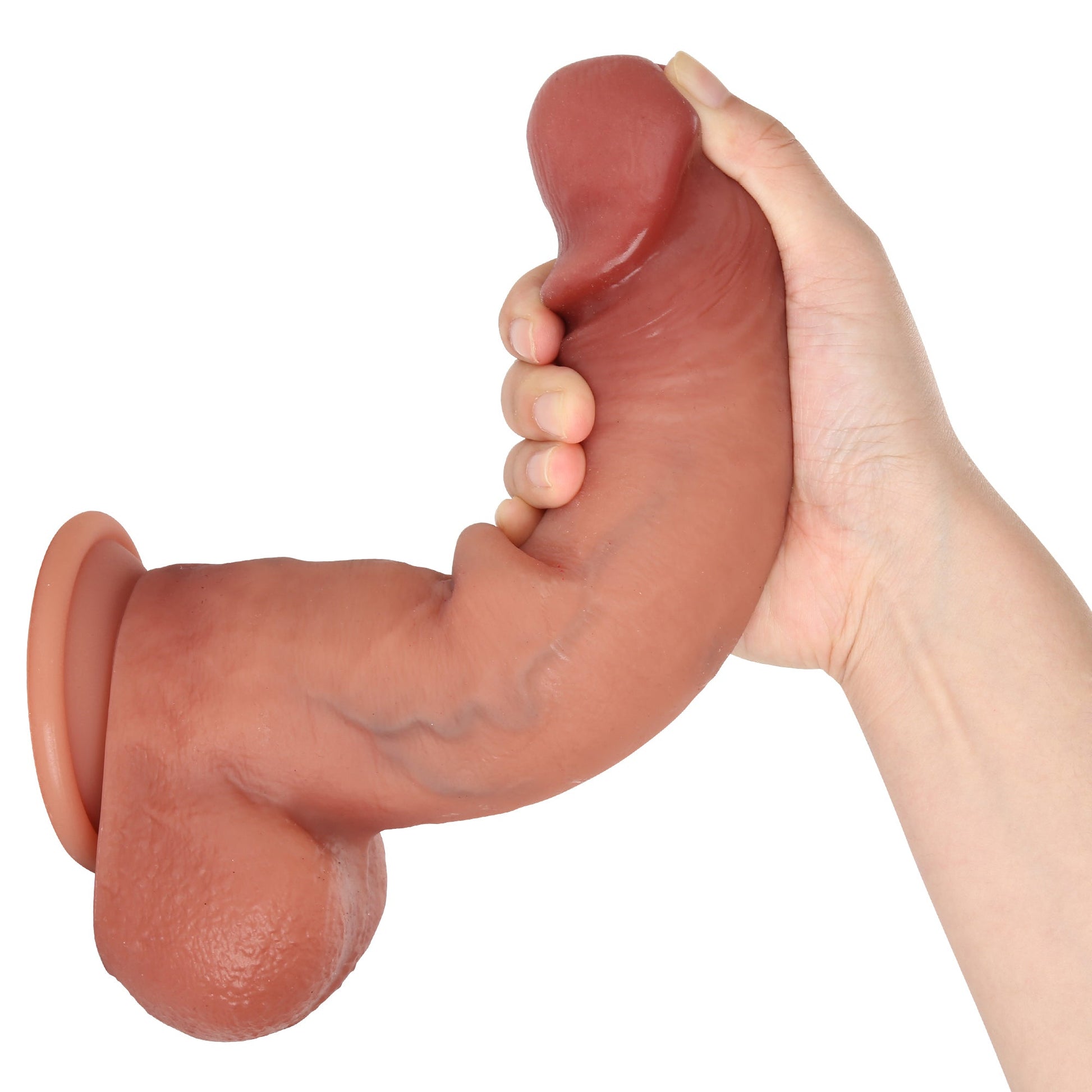 Boomer Squirting Dildo 9 inch Cumming Ejaculating Dildos Sliding Skin Position 5