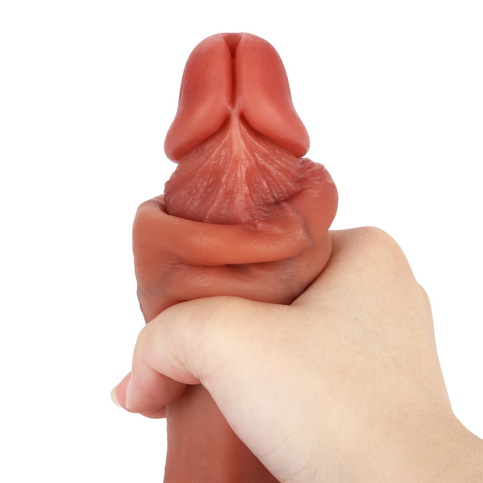 Juicy Squirting 7 inch Cumming Ejaculating Dildo Sliding Skin Position 6