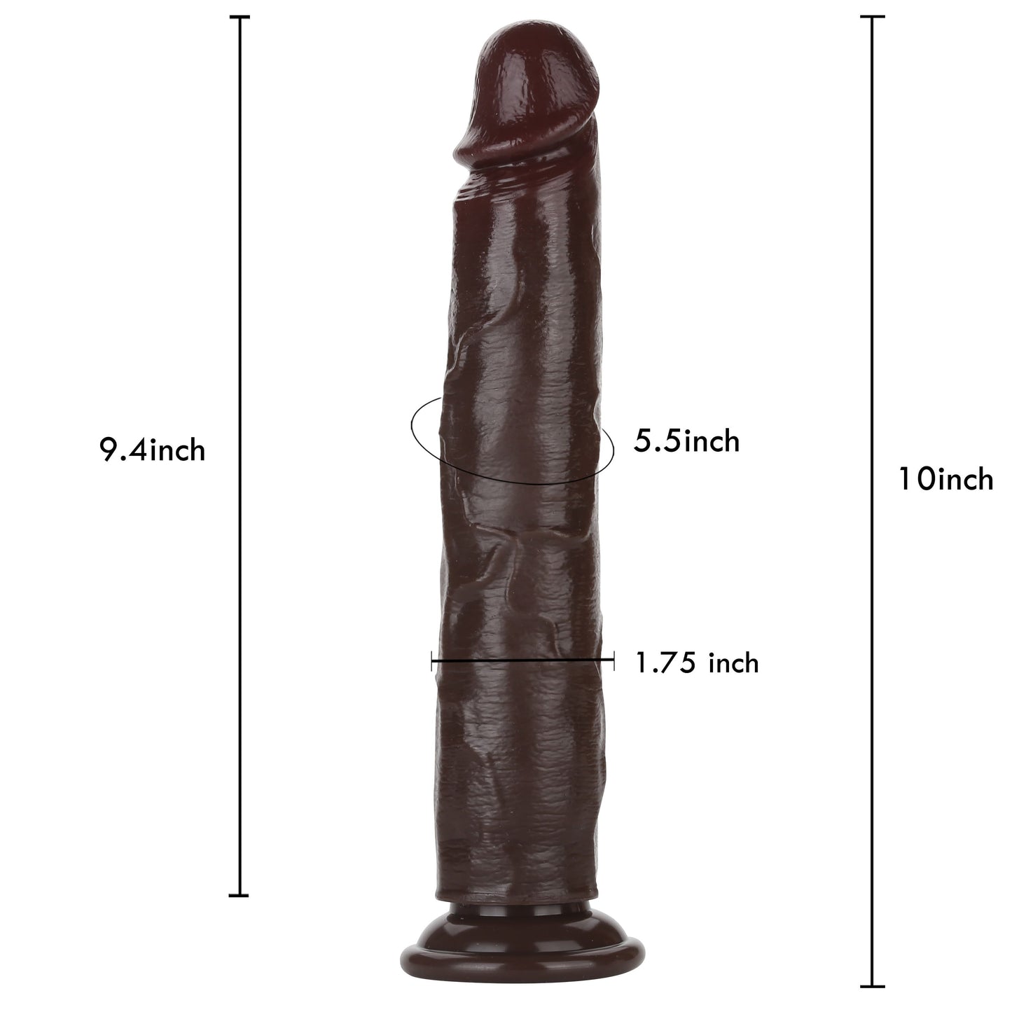 King Kong 10 inch Sliding Skin Lifelike Realistic Dildo & Real Skin Position 2
