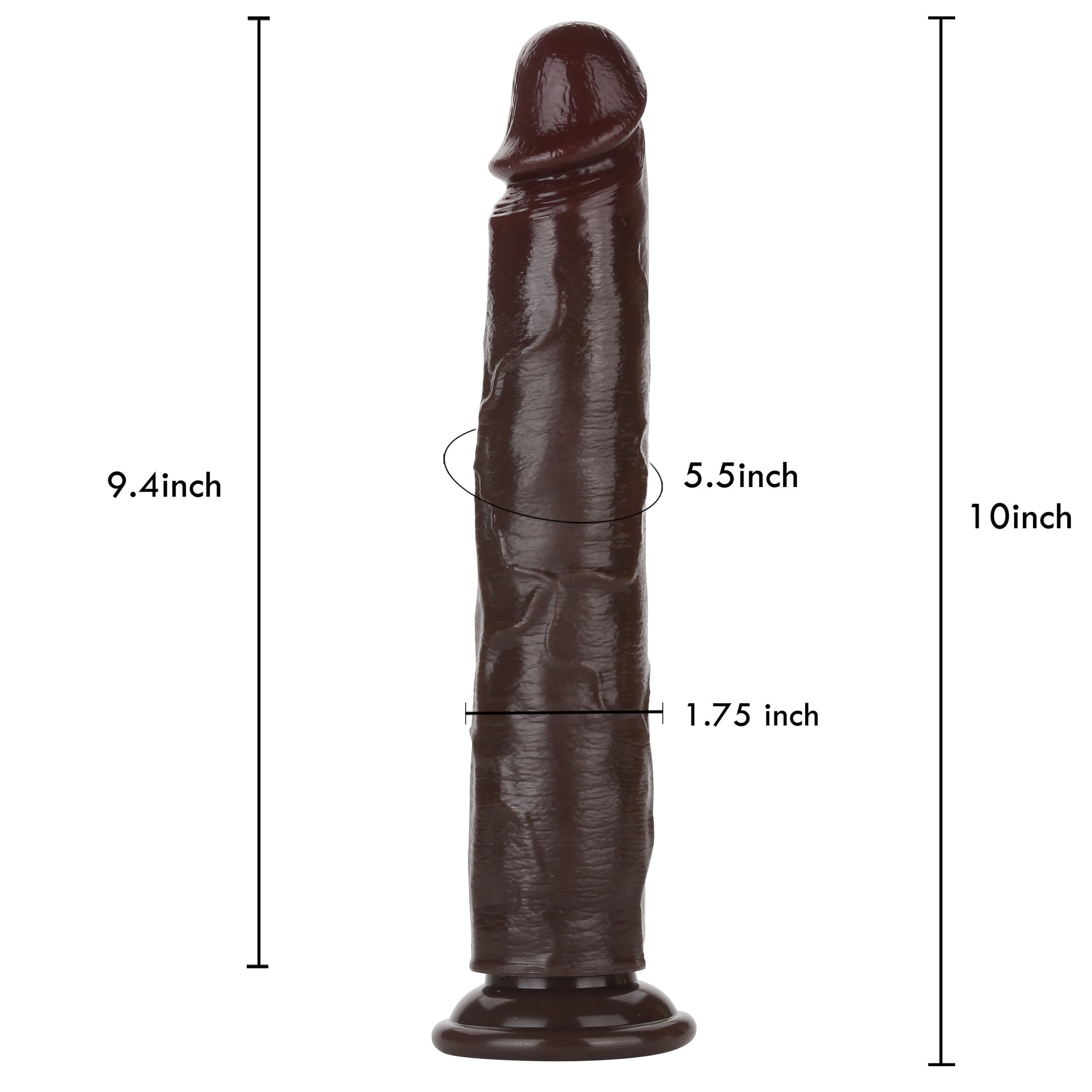 King Kong 10 inch Sliding Skin Lifelike Realistic Dildo & Real Skin Position 2