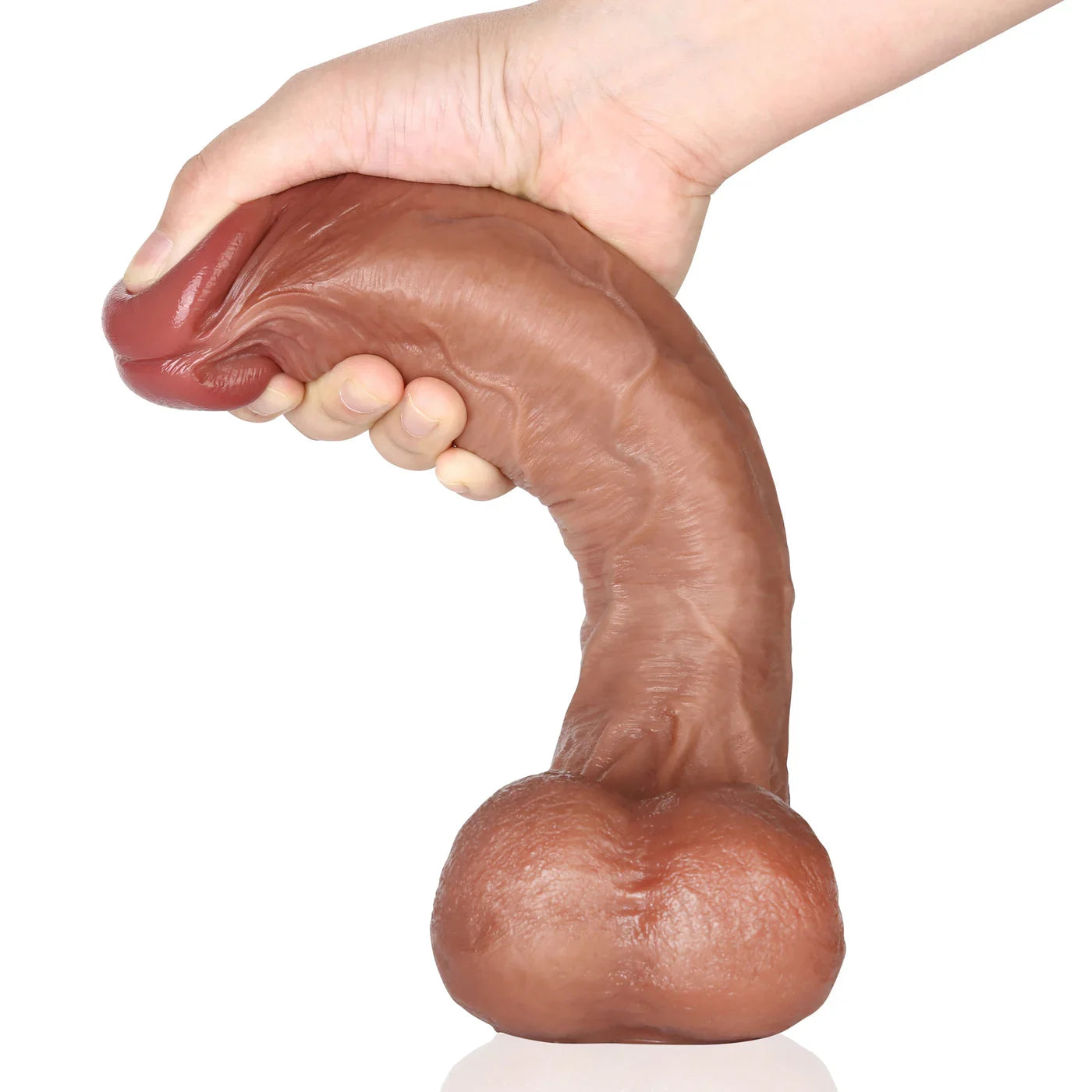 Knight 10 inch Real Feel Ball Realistic Dildo & Realistic Glan Real Ball