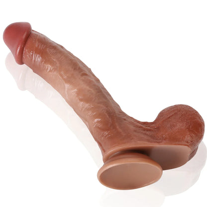 Knight 10 inch Real Feel Ball Realistic Dildo & Realistic Glan Real Ball