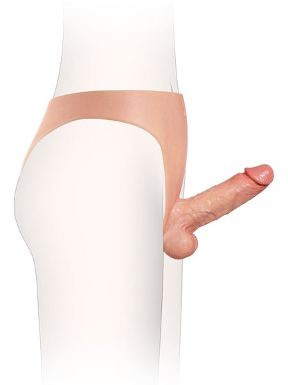 Owen | 6" x 1.7" Lifelike Solid Silicone Strap-On Dildo with Firm Core and Natural Motion Position 4