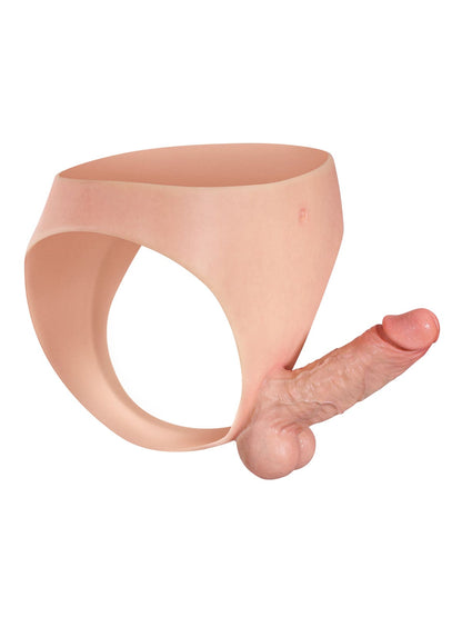 Owen | 6" x 1.7" Lifelike Solid Silicone Strap-On Dildo with Firm Core and Natural Motion Position 5