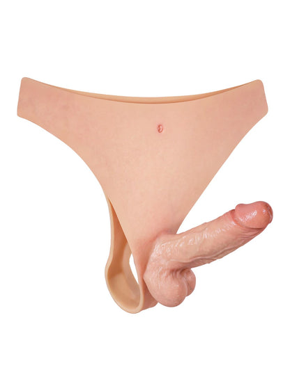 Owen | 6" x 1.7" Lifelike Solid Silicone Strap-On Dildo with Firm Core and Natural Motion Position 11