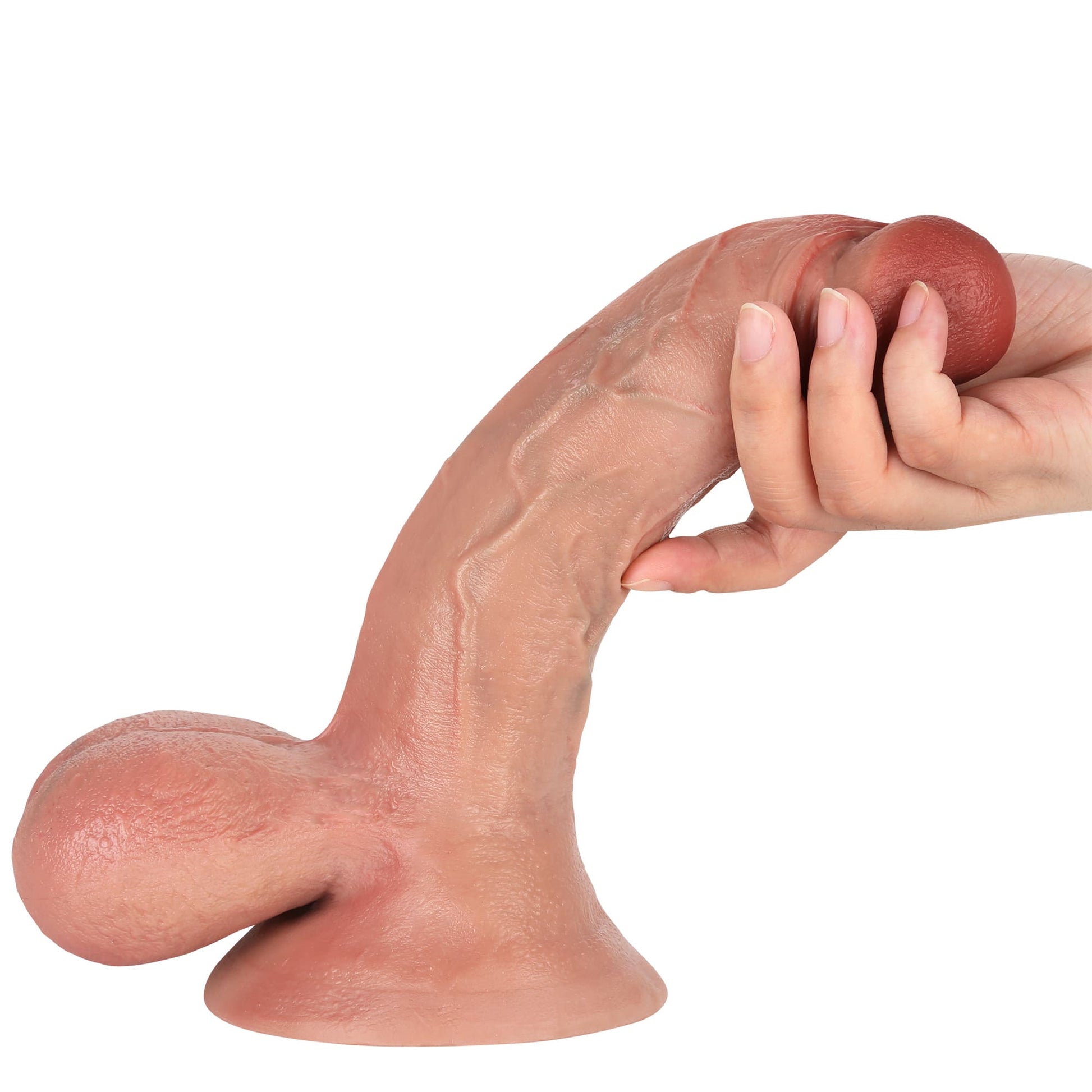 Ryder 9.5 inch Ultra Realistic Dildo Soft Real Skin With Keel Position 8