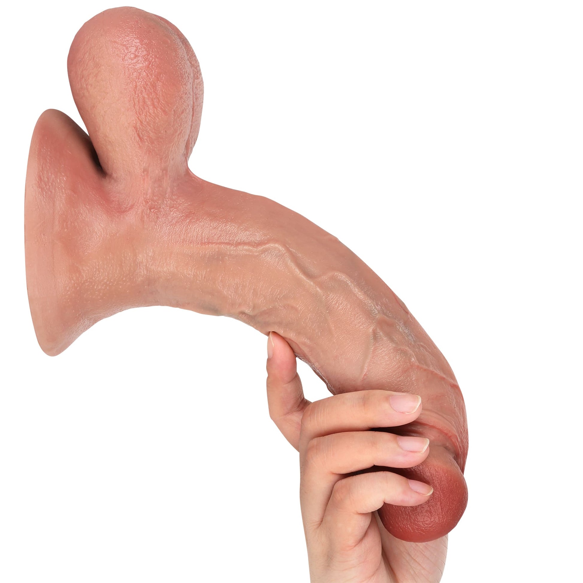 Ryder 9.5 inch Ultra Realistic Dildo Soft Real Skin With Keel Position 3