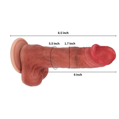 Simba 8.5 inch Real Feeling Realistic Dildo Deep Filling Position 4
