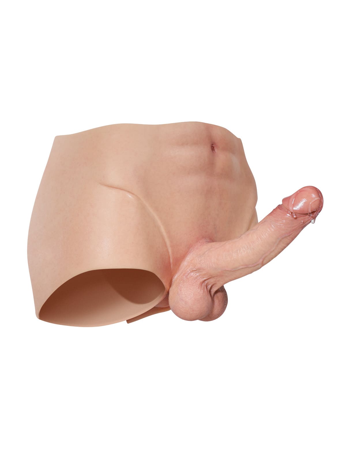 Beck | 7.2" x 1.7" Full-Wrap Solid Silicone Strap-On Underwear with Realistic Dildo Design Position 12