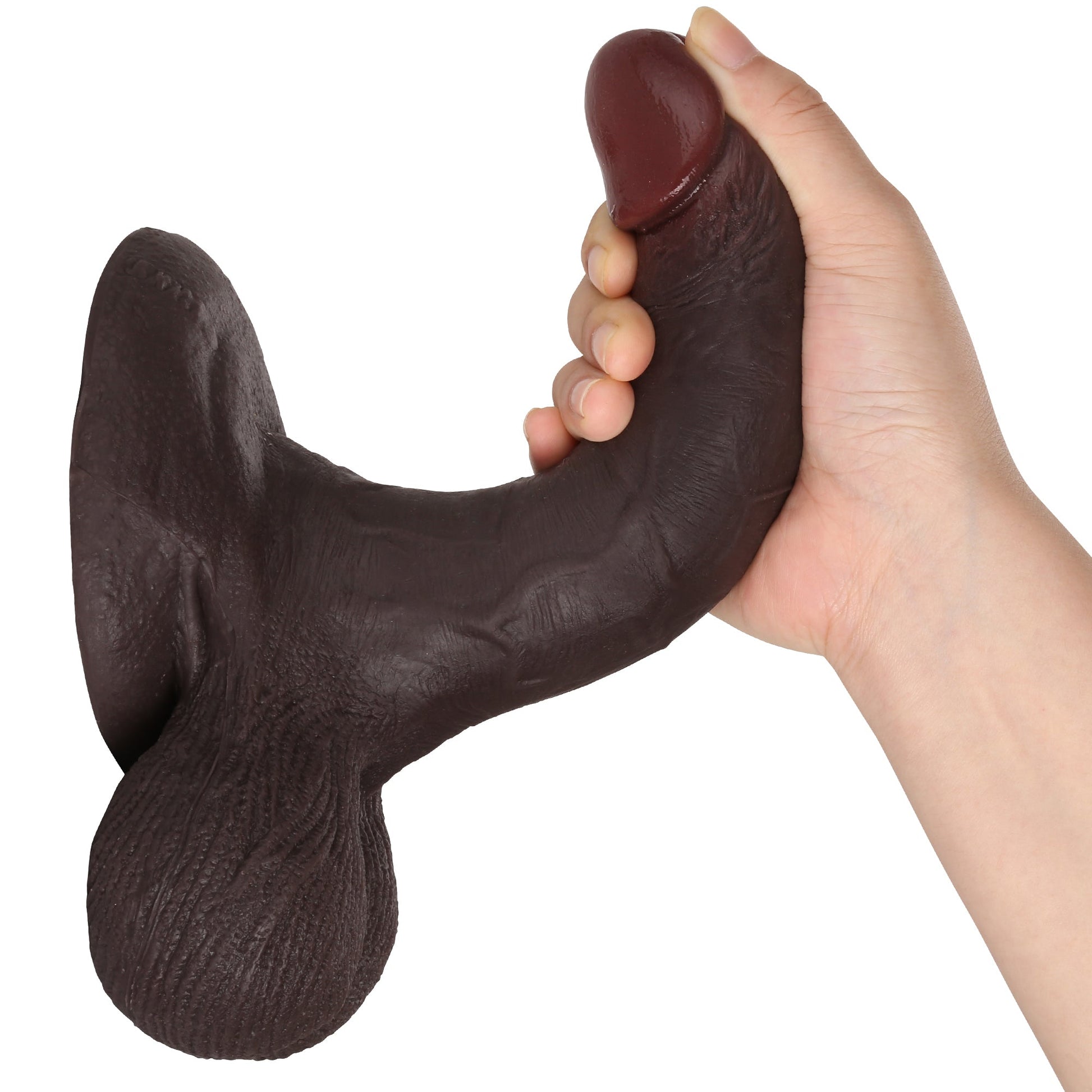 Tiger 7 Inch Realistic Silicone Dildo with Strong Suction Cup Hands-Free | DongToy Position 37