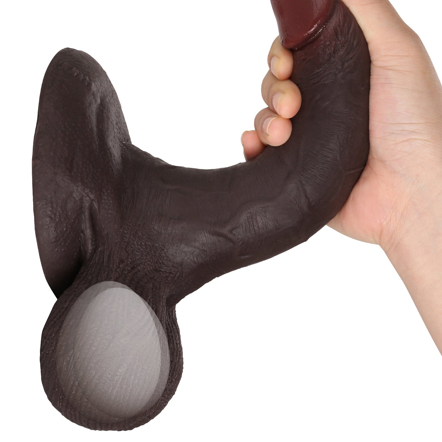 Tiger 7 Inch Realistic Silicone Dildo with Strong Suction Cup Hands-Free | DongToy Position 48