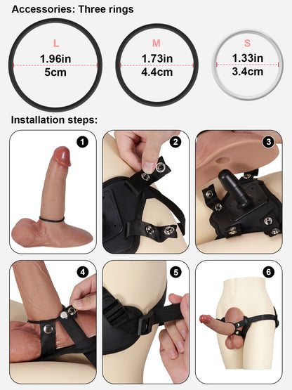 TPE + PU Leather Vac-U-Lock Strap On Position 14