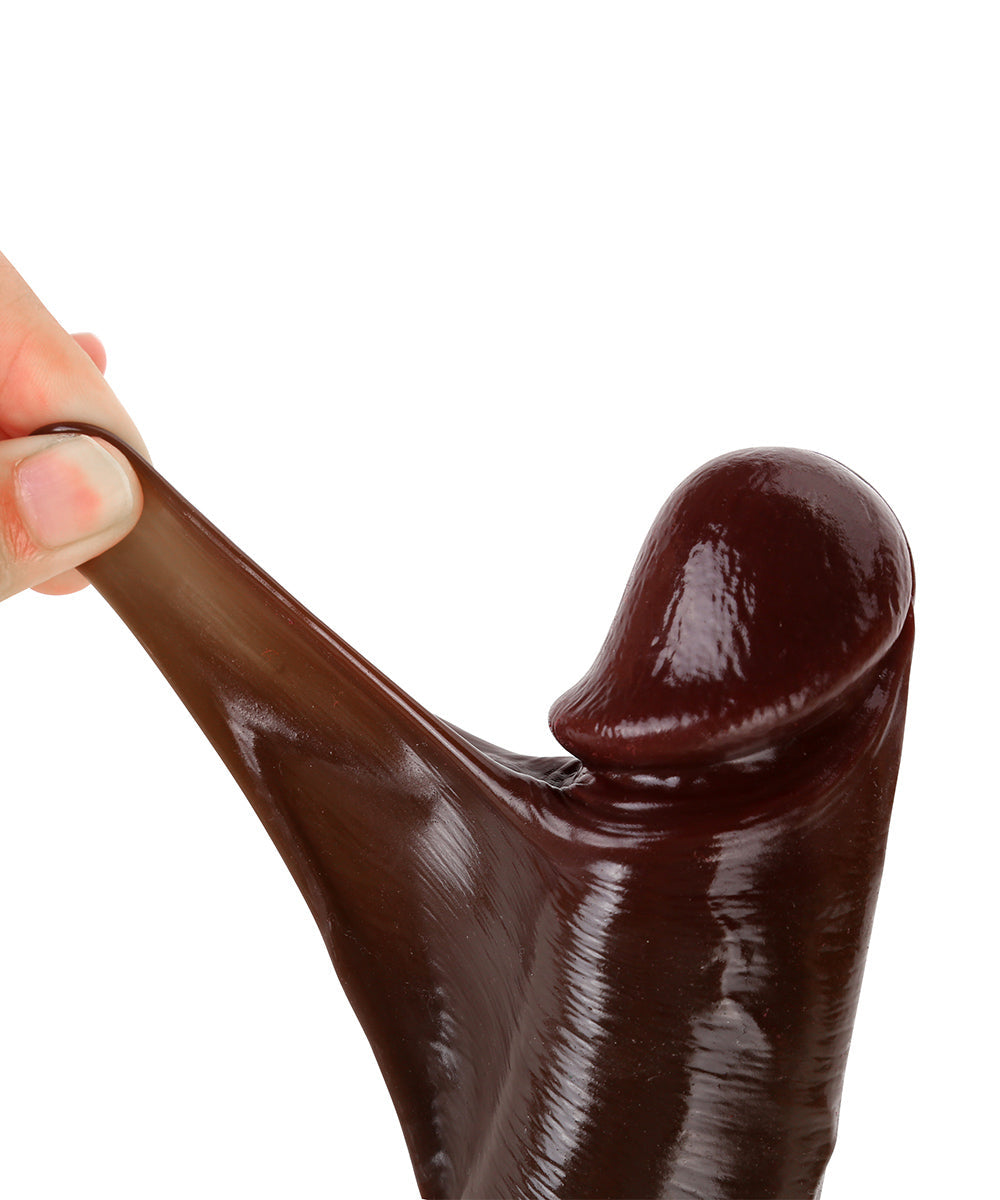 King Kong 10 inch Sliding Skin Lifelike Realistic Dildo & Real Skin Position 3