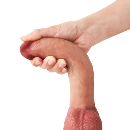 Rex 9 inch Real Feel Realistic Dildo & Soft Glan Realism Penetration Position 7