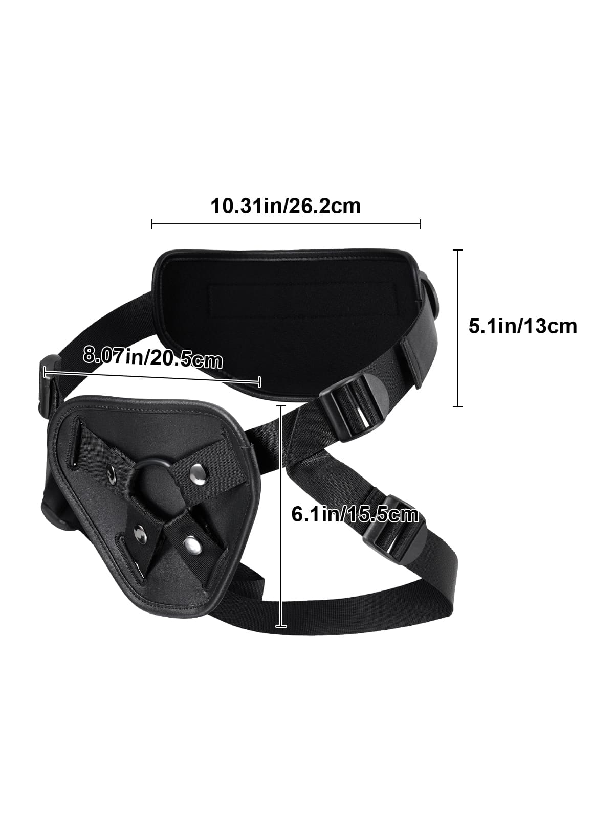 Black Strap Available In 3 Sizes Of Rings Position 5