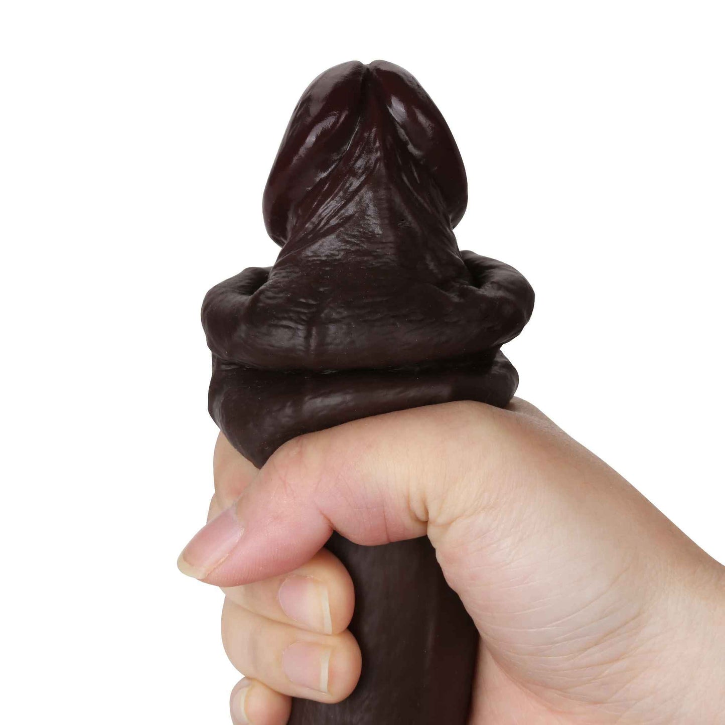 Squirtle 8 inch Squirting Cumming Real Feel Sliding Skin Black Position 8