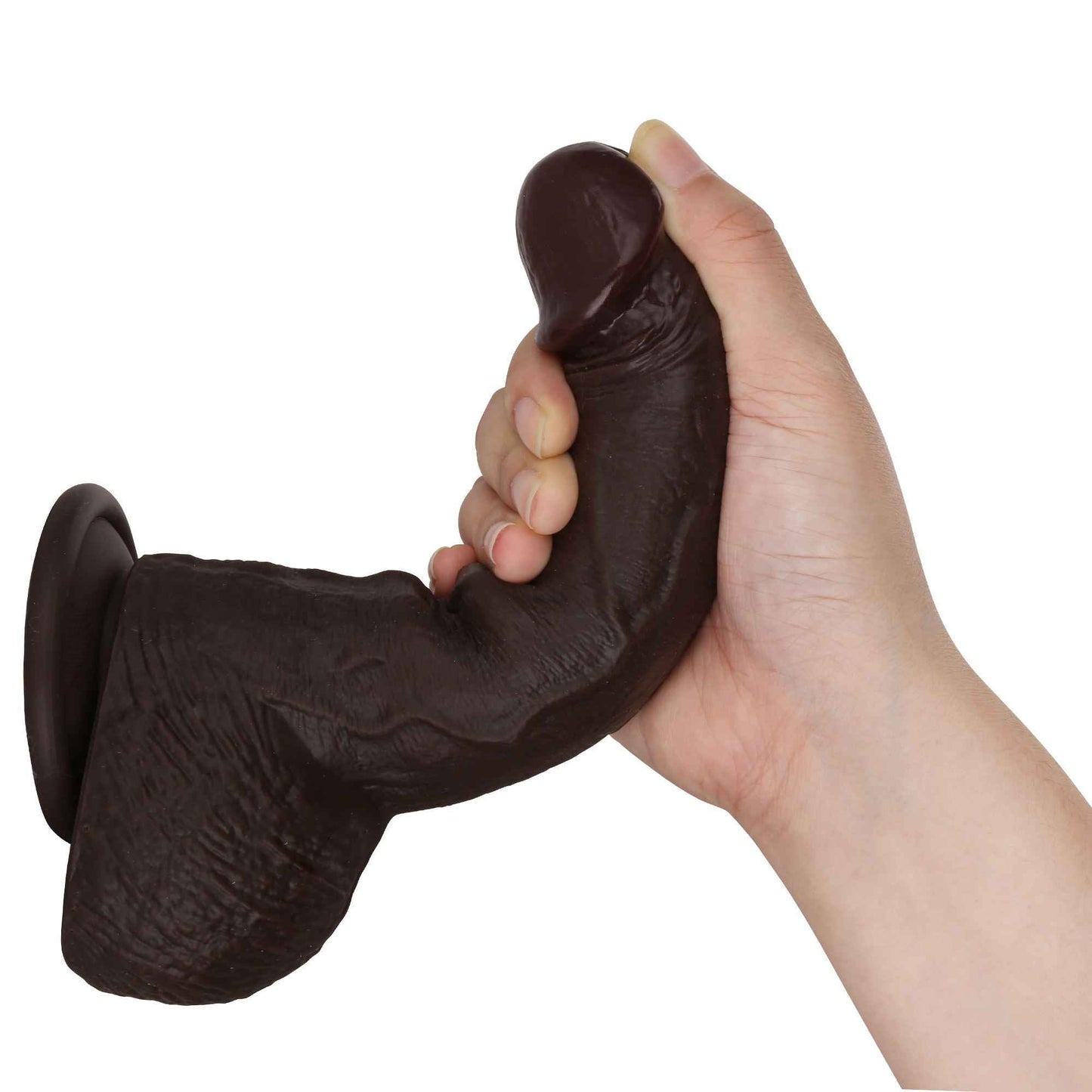 Squirtle 8 inch Squirting Cumming Real Feel Sliding Skin Black Position 4