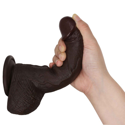 Squirtle 8 inch Squirting Cumming Real Feel Sliding Skin Black Position 4