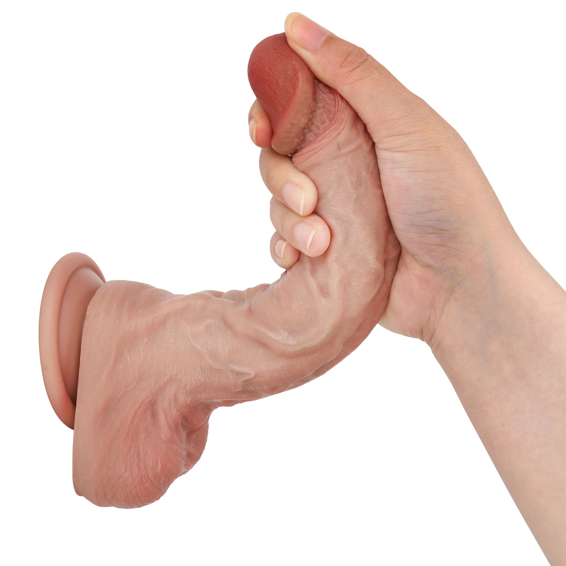 Sweety 8 inch Realistic Dildo Super Realistic Skin RealLike Glan Position 3